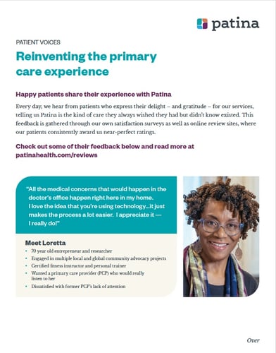 Patient voices flier