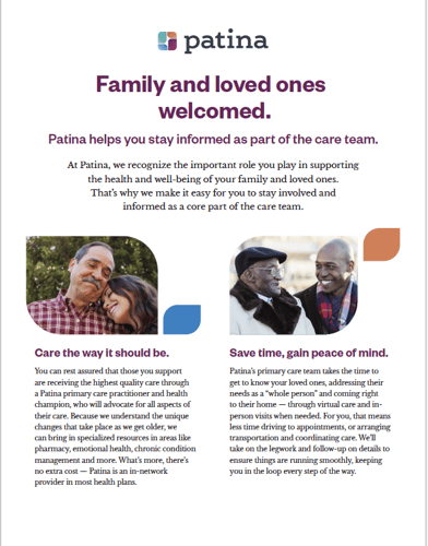 Thumbnail of family and loved ones flier