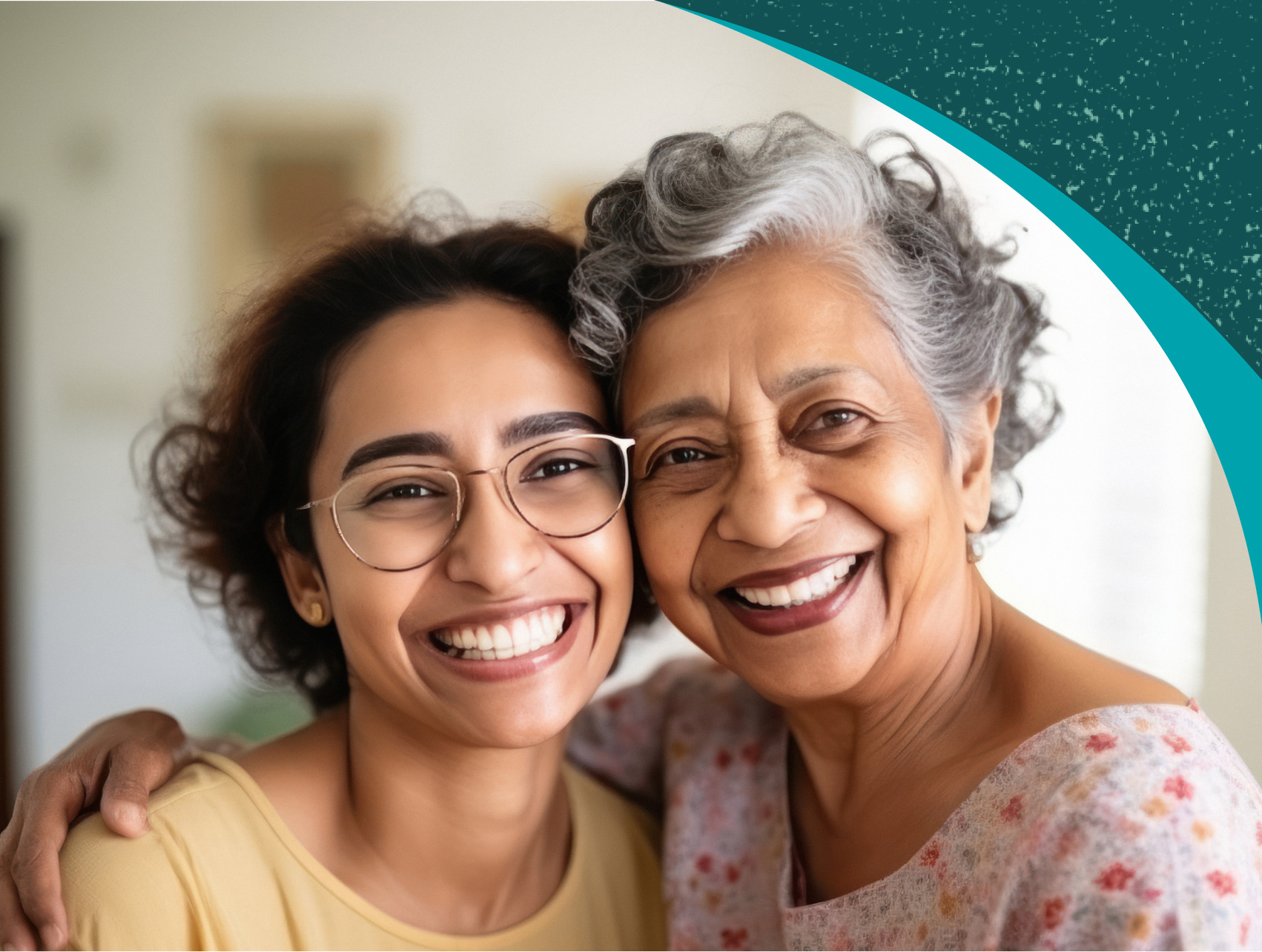 Older Latino woman and her adult daughter