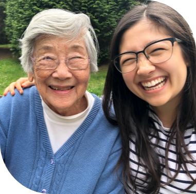 Happy mother and daughter